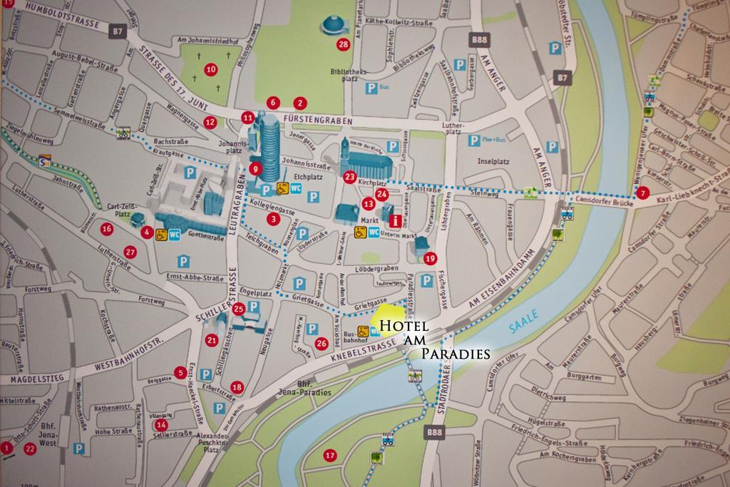 Cityhotel Jena Am Paradies Екстериор снимка